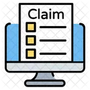 Online Claim Application Browser Icon