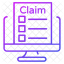Online claim  Icon