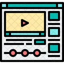 Online Class Video Tutorial Online Video Tutorial Icon