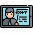 Tablet Online Learning Icon