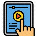 Tablet Elearning Audio Book Icon