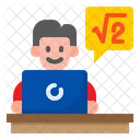 Online Class Match Class Elearning Icon