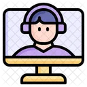 Online Class Education Study Icon