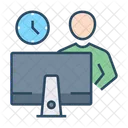 Online Class E Learning Online Study Icon