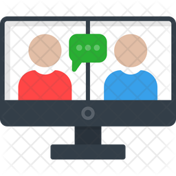 Online Class Icon - Download in Flat Style