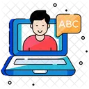 Webinar Online Class Education Icon