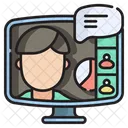 Student Teacher E Learning Icon