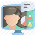 Student Teacher E Learning Icon