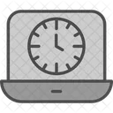 Online Clock Clock Learning Icône