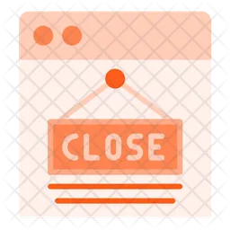 Online Close Store  Icon