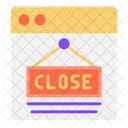 Online Close Store  Icon