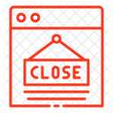 Close Closed Online Store Icon