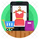 Mobile Shop Mcommerce Mobile Shopping Icon