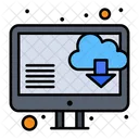 Online Cloud Download  Icon
