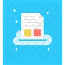 Online Cloud File Cloud Data Cloud Computing Icon