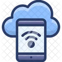 Online Cloud Gerat Mobilfunknetz Cloud App Symbol