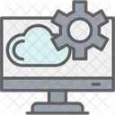 Online Cloud Management  Icon