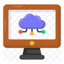 Online Cloud Storage Cloud Computing Online Cloud Network Icon