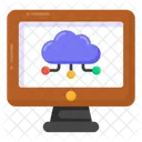 Online Cloud Speicher Cloud Computing Online Cloud Netzwerk Symbol