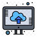 Online Cloud Upload  Icon
