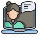 Home Remote Consulting Professional Computer Webcam Icon