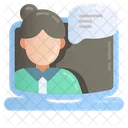 Home Remote Consulting Professional Computer Webcam Icon