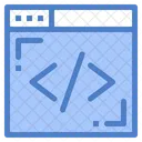 Online Coding Browser Coding Html Coding Icon
