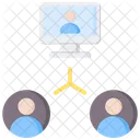 Online collaboration  Icon