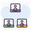 Online collaboration  Icon