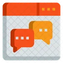 Chat Website Seo And Web Icon