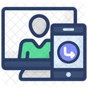 Online Communication Online Conversation Video Call Icon