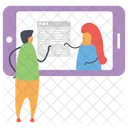 Online Communication  Icon