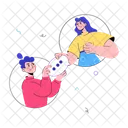 Online Communication  아이콘