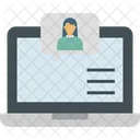 Online Communication System  Icon