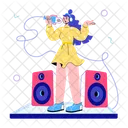 Online Concert Phone Singing Online Singing Icon