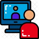 Computer Conference Video Call Icon