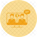 Online Conference Lifelong Learning Icon Virtual Meeting Icon