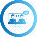 Online Conference Lifelong Learning Icon Virtual Meeting Icon