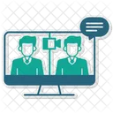 Online Conference Lifelong Learning Icon Virtual Meeting Icon