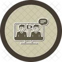 Online Conference Lifelong Learning Icon Virtual Meeting Icon