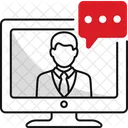 Online Conference Webinar Virtual Icon