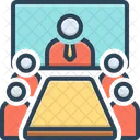 Online Conference Meeting Room Hall Icon