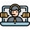 Conference Video Call Icon