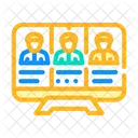Online Conference Online Meeting Online Meeting Icon