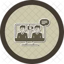 Online Conference Lifelong Learning Icon Virtual Meeting Icon