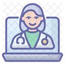 Online Medication Online Healthcare Online Doctor Icon