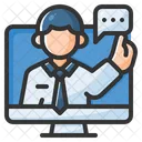 Online Consulting Elearning Learning Icon