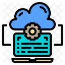 Content Cloud System Online Icon