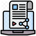 Online content creation  Icon
