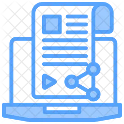 Online-Erstellung von Inhalten  Symbol